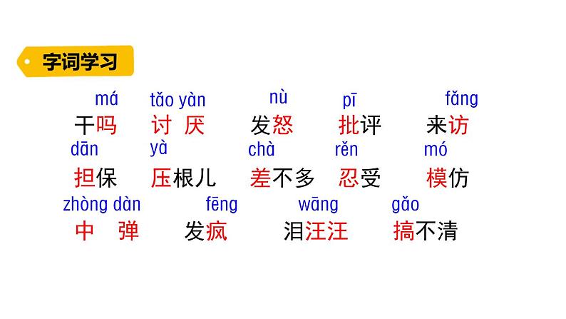 部编版小学三年级 14＊ 小狗学叫 课件第5页