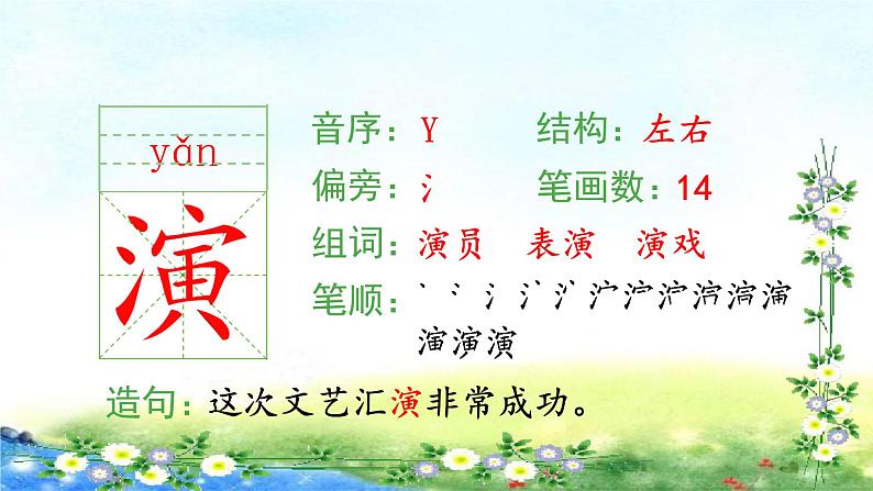 部编三年级上册语文 （生字课件）21、大自然的声音  15张幻灯片第3页