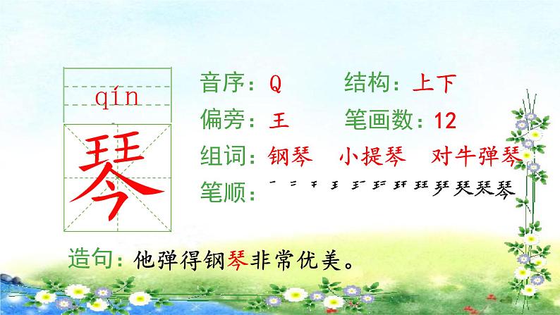 部编三年级上册语文 （生字课件）21、大自然的声音  15张幻灯片第5页