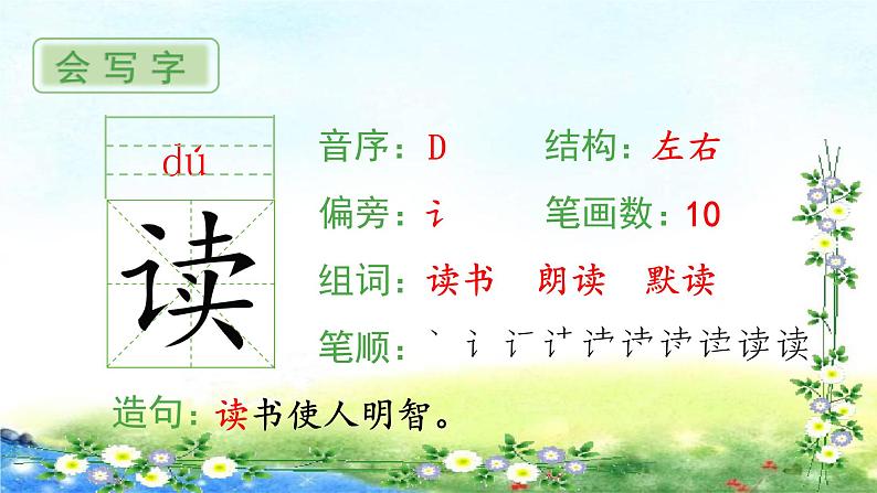 部编三年级上册语文 （生字课件）22、读不完的大书  12张幻灯片02