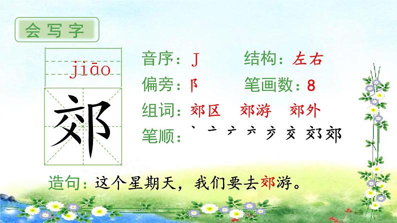 部编三年级上册语文 （生字课件）26、灰雀  15张幻灯片02