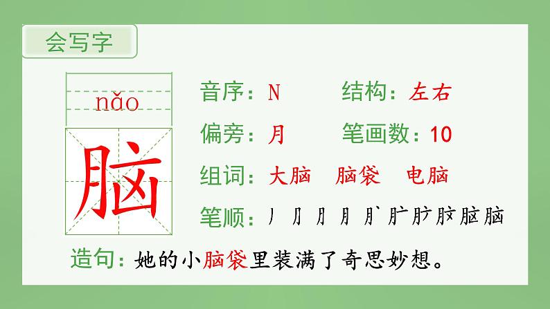 统编版小学语文三年级上册（生字课件）20《美丽的小兴安岭》02