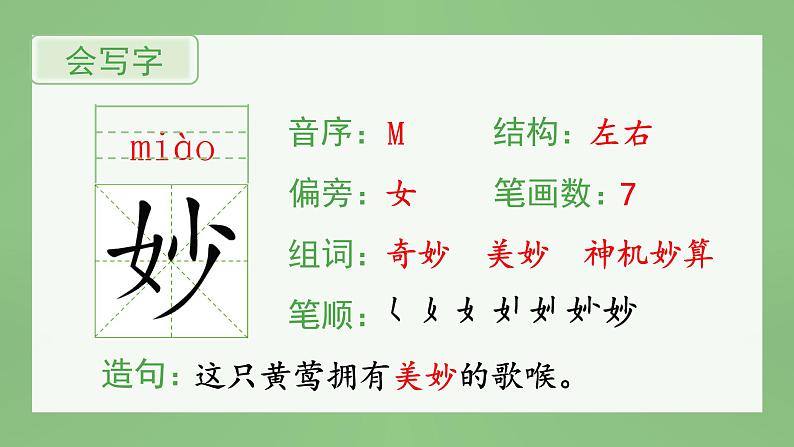 统编版小学语文三年级上册（生字课件）21《大自然的声音》第2页