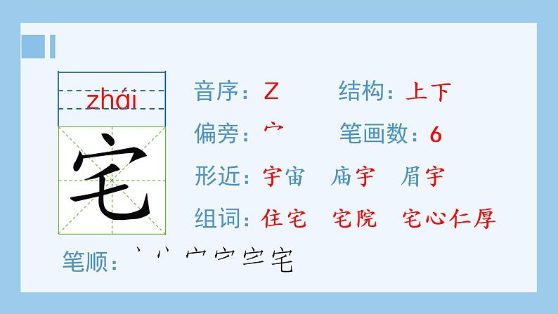 统编版小学语文四年级上册（生字课件）11《蟋蟀的住宅》第2页