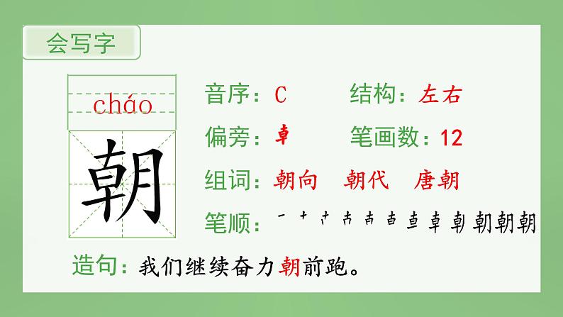 统编版小学语文三年级上册（生字课件）23《父亲、树林和鸟》02