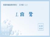 統(tǒng)編版小學(xué)語文五年級上冊（生字課件）1《白鷺》