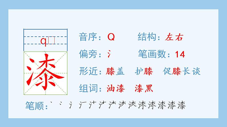 统编版小学语文五年级上册（生字课件）22《四季之美》第4页