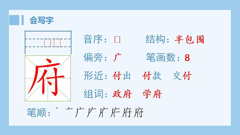 统编版小学语文六年级上册（生字课件）7《开国大典》第3页