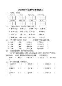 广西壮族自治区桂林市小升初考前练习（四）（试题）-2020-2021学年语文六年级下册（含答案）