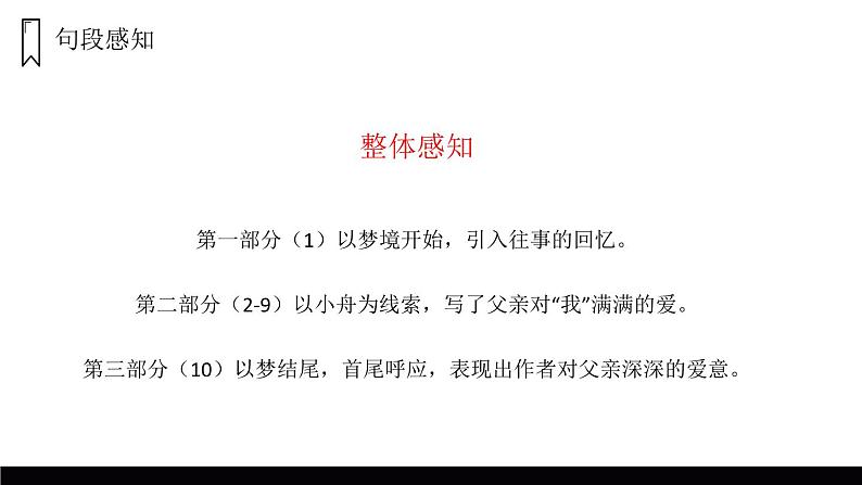 部编版五年级语文上册《父爱之舟》PPT课件 (4)第6页