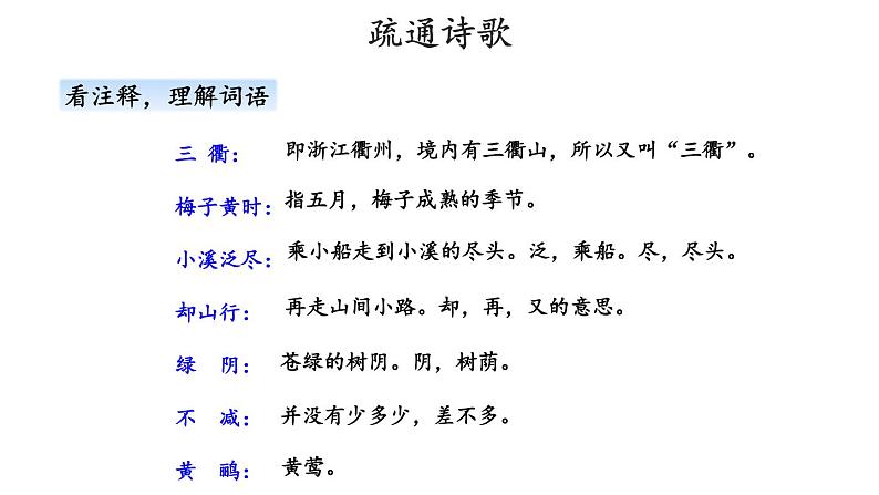 部编版三年级语文下册《三衢道中》古诗三首PPT课件 (2)第8页