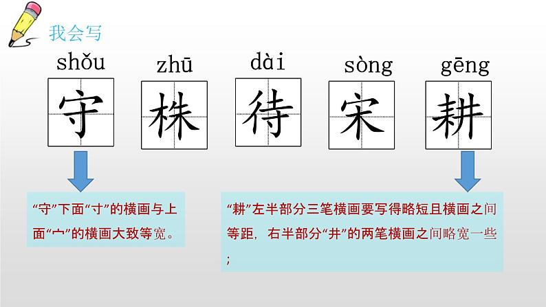 部编版三年级语文下册《守株待兔》PPT课文课件 (5)第5页