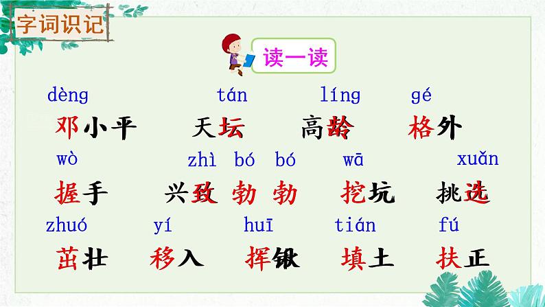 部编版二年级语文下册《邓小平爷爷植树》PPT课件 (6)第3页