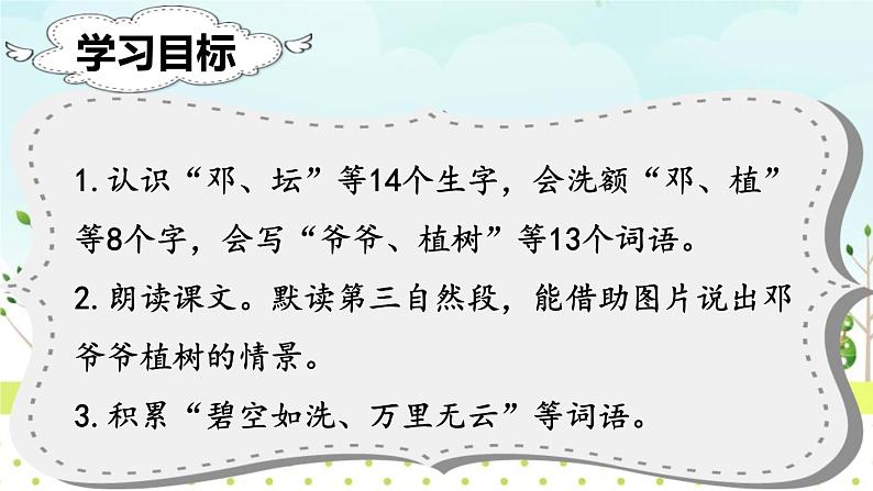 部编版二年级语文下册《邓小平爷爷植树》PPT优秀课件 (5)第2页