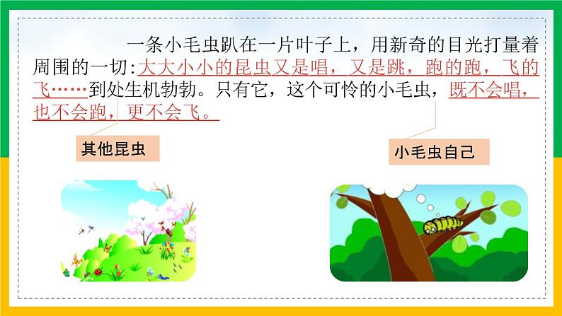 部编版二年级语文下册《小毛虫》PPT教学课件 (7)第3页