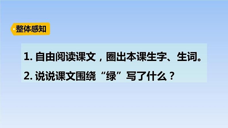 部编版四年级语文下册《绿》PPT优质课件 (7)06