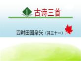 部编版四年级语文下册《四时田园杂兴》古诗词三首PPT课件 (2)