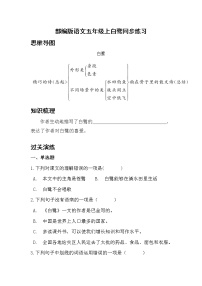 小学语文人教部编版五年级上册1 白鹭巩固练习