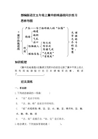 2021学年8 冀中的地道战随堂练习题