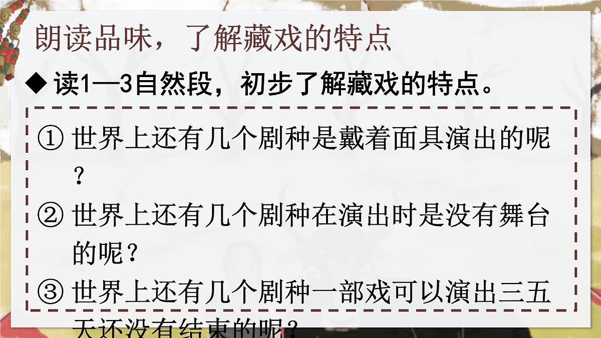 部编版六年级语文下册《藏戏》PPT课文课件 (7)第8页