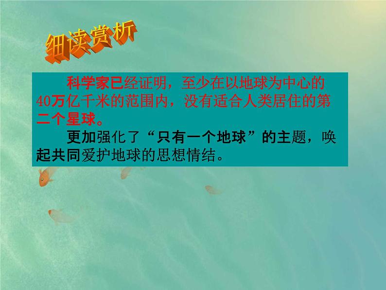 人教部编版六年级语文上册《只有一个地球》教学课件PPT优秀课件 (2)04