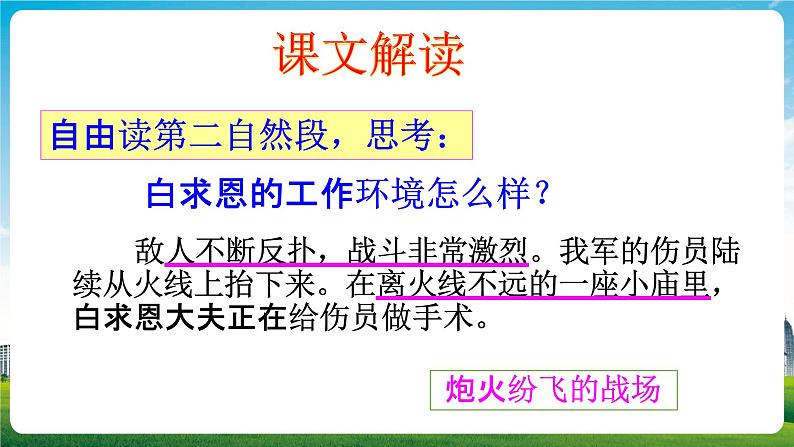 部编人教版三年级语文上册《手术台就是阵地》教学课件PPT优秀公开课 (2)第7页