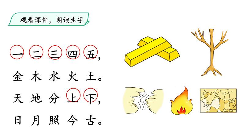 识字2 金木水火土 第2课时课件第3页