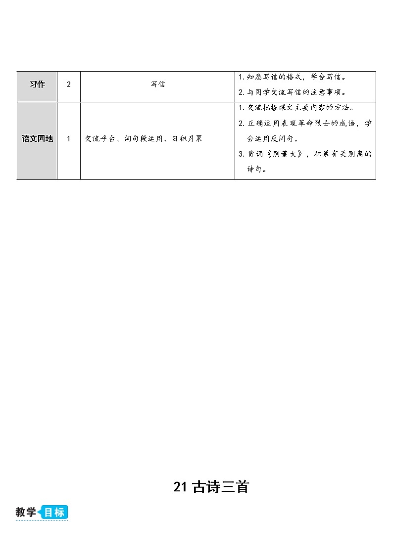 部编版四上语文21 古诗三首（教案）02