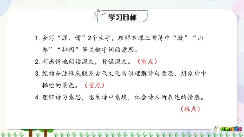 小学语文部编版六年级上册 第6单元 18.古诗三首 课件 教案03