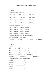 人教部编版五年级上册第四单元15* 小岛复习练习题