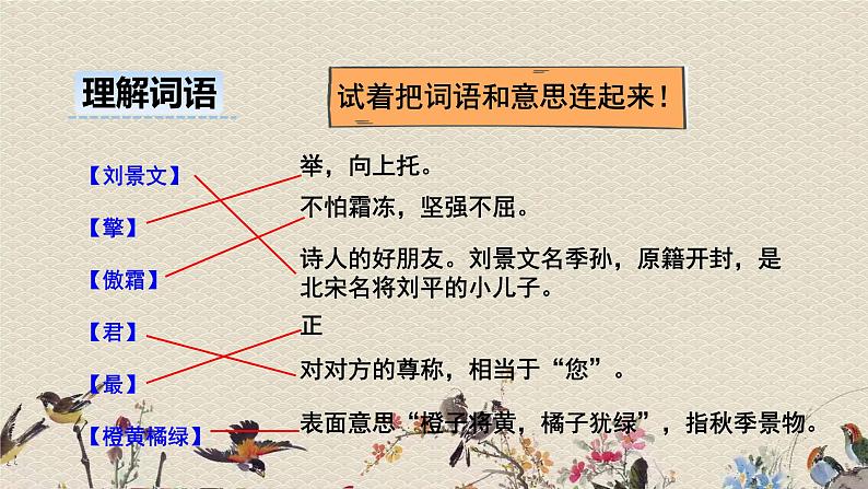 人教部编版（五四制）三年级上册语文 第二单元古诗三首《赠刘景文 》课件06