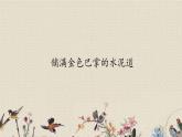 人教部編版（五四制）三年級(jí)上冊(cè)語(yǔ)文 第二單元《鋪滿金色巴掌的水泥道》課件