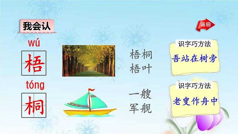 2021秋新人教版小学二年级语文上册识字2树之歌初读感知课件第7页