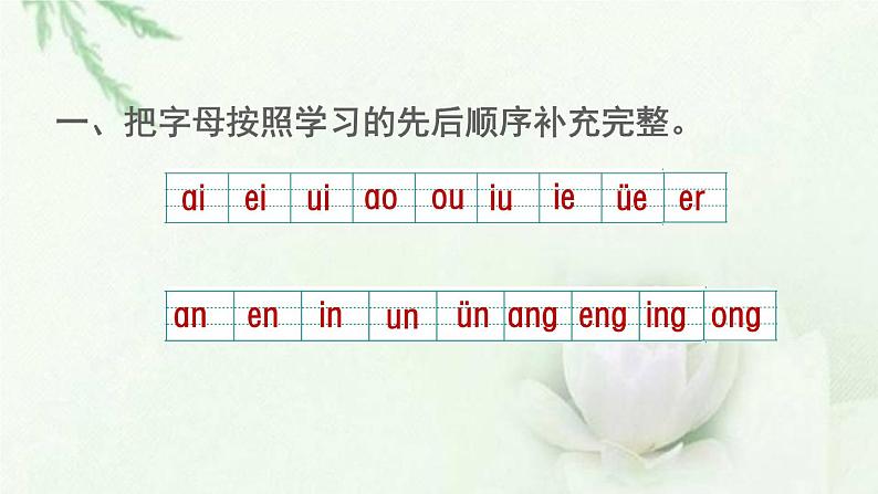 2021秋新人教版一年级语文上册期末整理与复习第3单元复习知识梳理及典例专训课件第2页