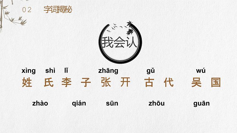 部编版一年级语文下册姓氏歌课件PPT05