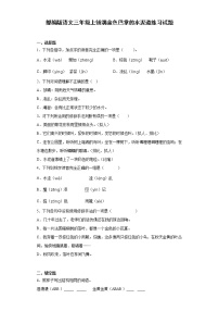 2021学年5 铺满金色巴掌的水泥道综合训练题