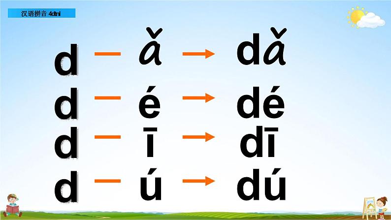 部编人教版一年级语文上册《汉语拼音4 d t n l》教学课件PPT优秀公开课课件第5页