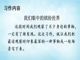 部编版 语文三年级上册 习作：我们眼中的缤纷世界 课件