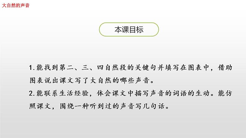 部编三年级上册语文课件-21大自然的声音（第二课时）(共32张PPT)第2页