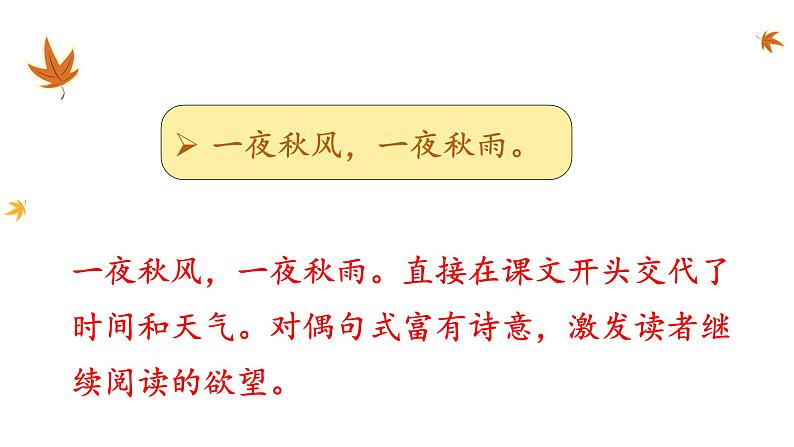 部编版三年级语文上册5铺满金色巴掌的水泥道第二课时课件PPT06