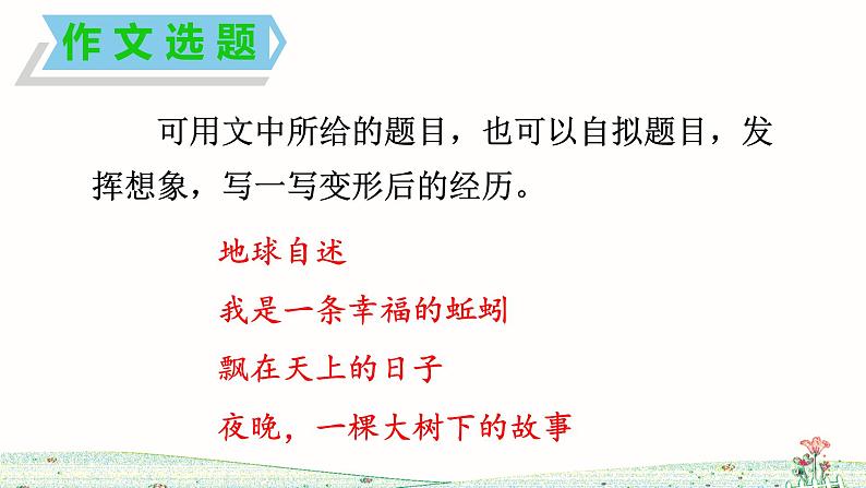 部编版六年级上册语文第一单元习作《变形记》课件第6页