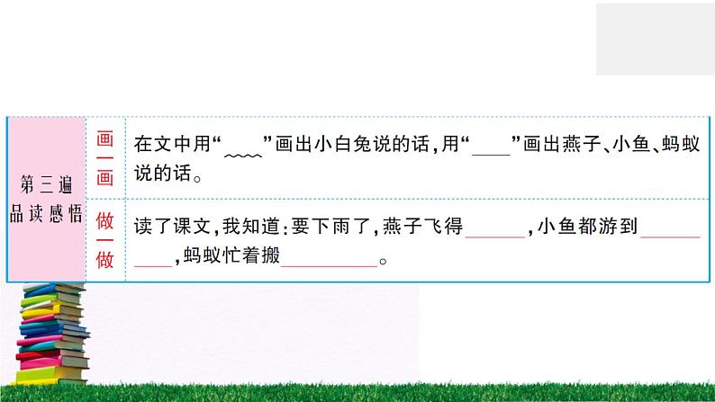 统编版小学语文一年级下册 课文14 要下雨了 练习课件第5页