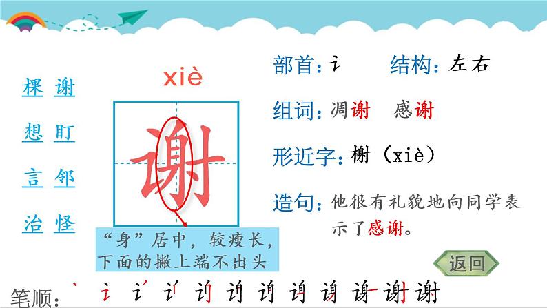 2021～2022学年小学语文人教部编版 二年级上册 课文4 14 我要的是葫芦 汉字学习课件04