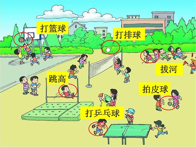 部编版小学语文一年级下册 识字 7 操场上 课件第3页