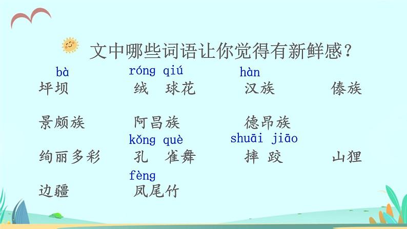 2021～2022学年小学语文人教部编版 三年级上册 1 大青树下的小学 课件第5页