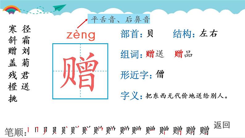 2021～2022学年小学语文人教部编版 三年级上册 第二单元 4 古诗三首 课件第7页