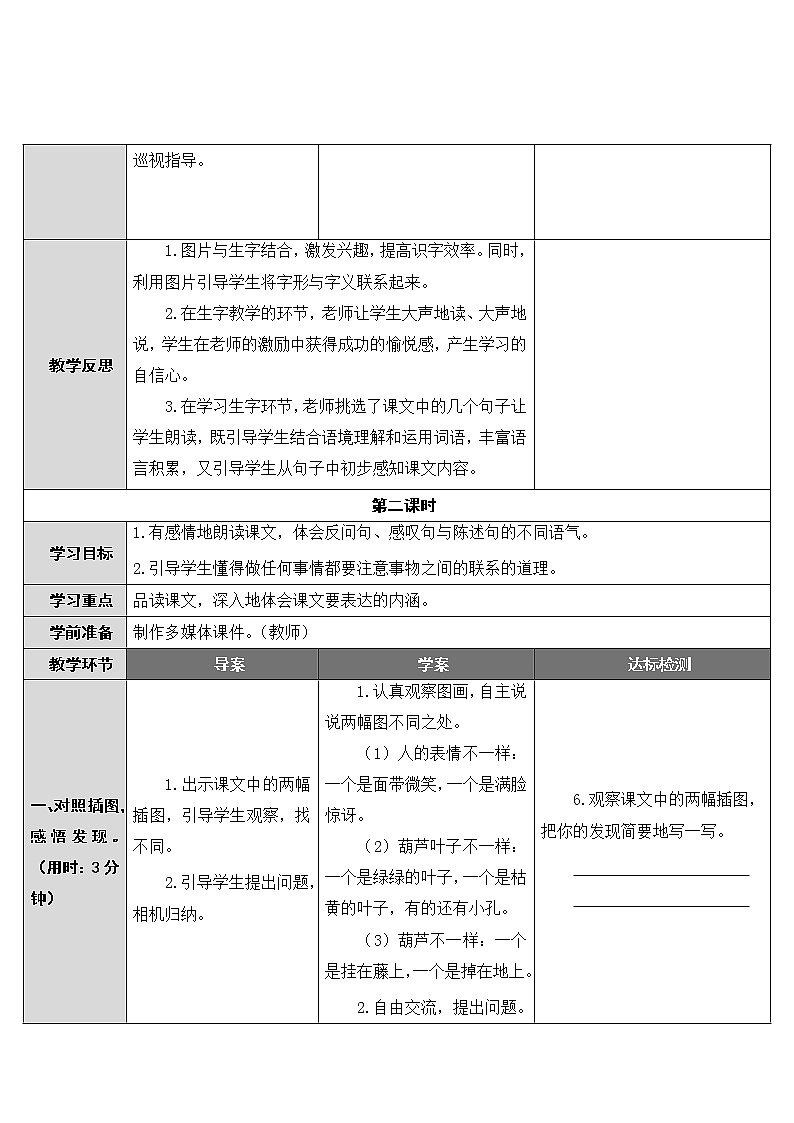 部编版小学语文二年级上册14 我要的是葫芦教案03
