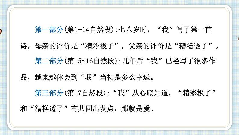部编版五年级语文上册 第六单元 20.“精彩极了”和“糟糕透了”课件06