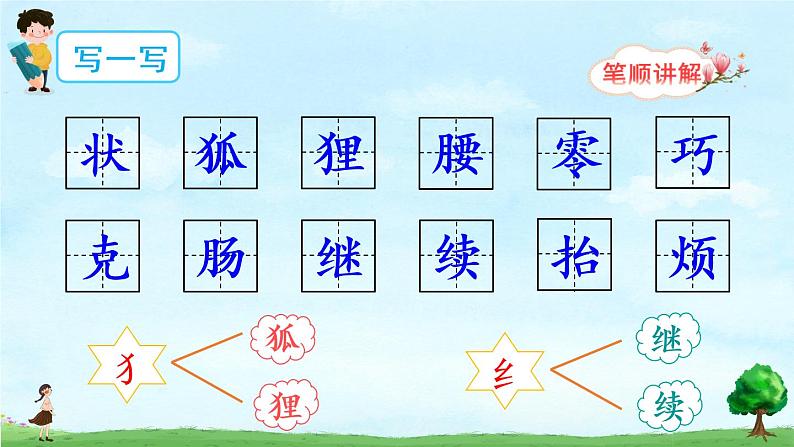 部编版三年级下册语文17 我变成了一棵树（课件+教案+练习含答案）08