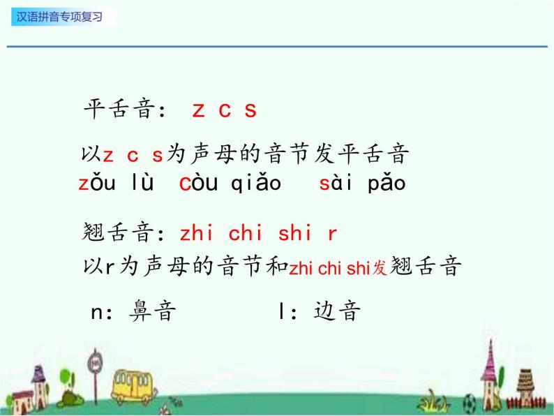 一年级汉语拼音专项复习课件PPT06